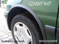 Lemy blatníků černé matné Daewoo Lanos 5dv. Hatchback -- rok výroby 1997-2004 (4dílná sada) Lemy blatníků černé matné Daewoo Lanos 5dv. Hatchback -- rok výroby 1997-2004 (4dílná sada)